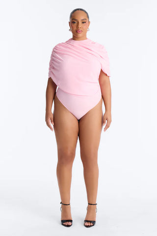 Everyday Confidence Draped Chiffon Bodysuit