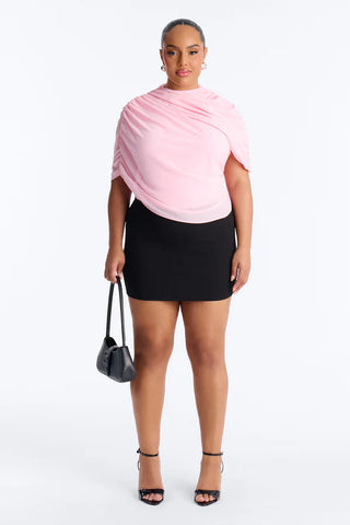 Everyday Confidence Draped Chiffon Bodysuit