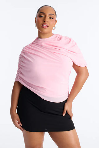 Everyday Confidence Draped Chiffon Bodysuit