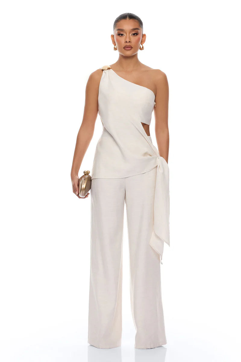 Off Script Draped Pant Set