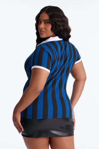 First Pick Striped Short Sleeve Top