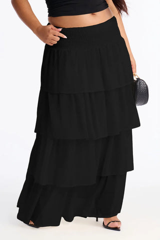 Bohemian Goddess Chiffon Tiered Ruffle Maxi