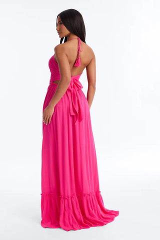 Pretty In Paradise Backless Maxi Dress