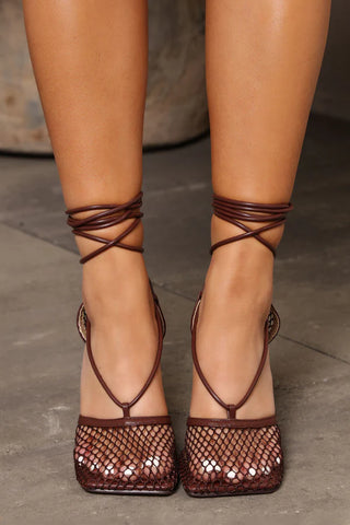 Always Remember Me Mesh Pumps