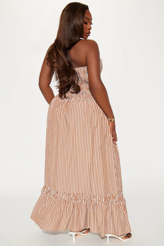 Very Cutesy Poplin Maxi Dress