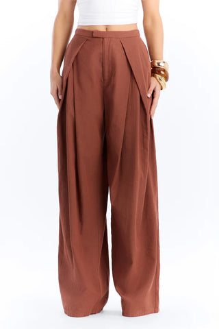 Tyra High Rise Pleated Wide Leg Pant