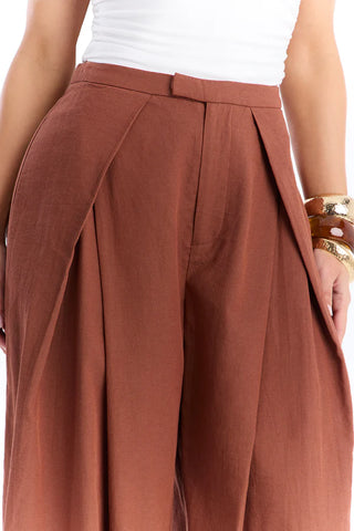 Tyra High Rise Pleated Wide Leg Pant