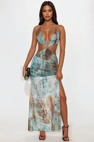 Nina Mesh Maxi Dress