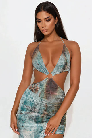 Nina Mesh Maxi Dress