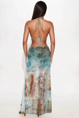 Nina Mesh Maxi Dress