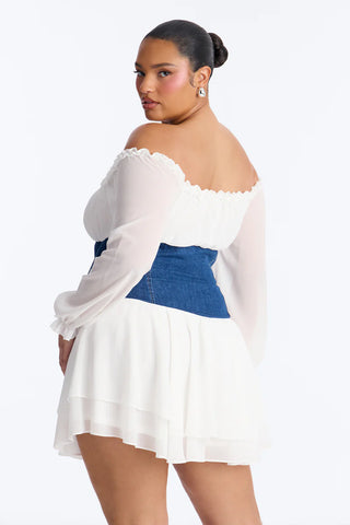 Belle Chiffon Long Sleeve Romper