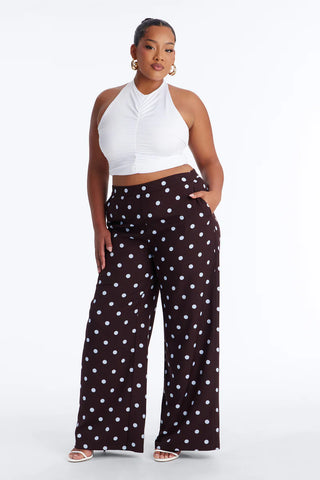 Lucelia Polka Dot Trouser Pant