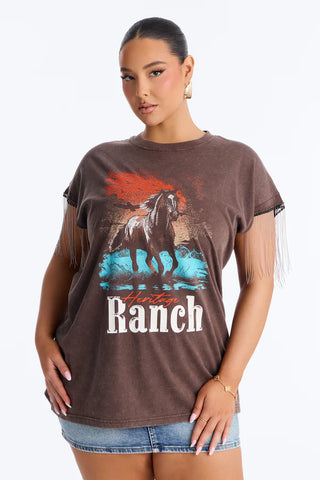 Heritage Ranch Chain Sleeve Tee