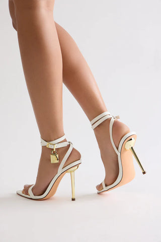 Locked In Your Love Heeled Sandals - Black