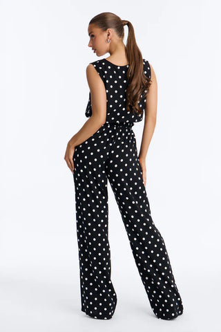 Gemma Polka Dot Wide Leg Pant Set