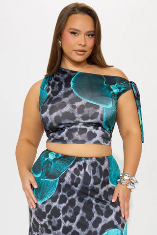 On The Prowl Leopard Skirt Set