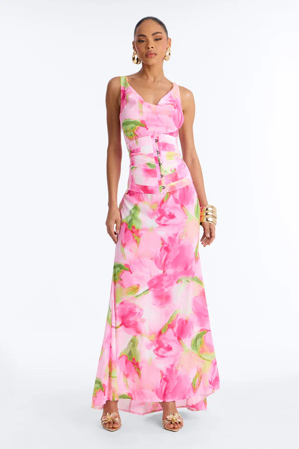 Garden Party Corset Maxi Dress