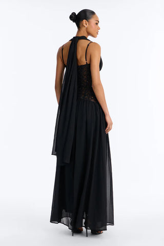 Radiant Aura Embellished Corset Maxi Dress