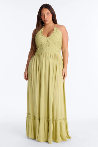 Pretty In Paradise Backless Maxi Dress