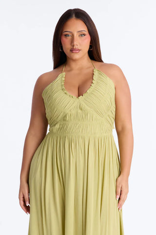 Pretty In Paradise Backless Maxi Dress