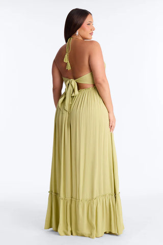 Pretty In Paradise Backless Maxi Dress