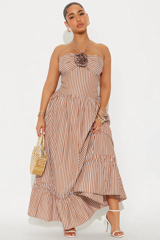 Very Cutesy Poplin Maxi Dress