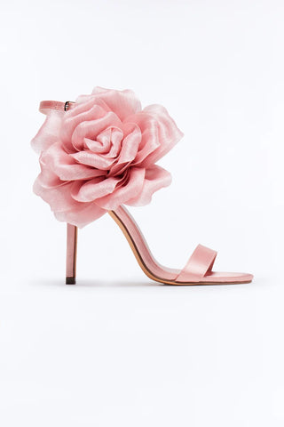 Classy Satin Flower Heels