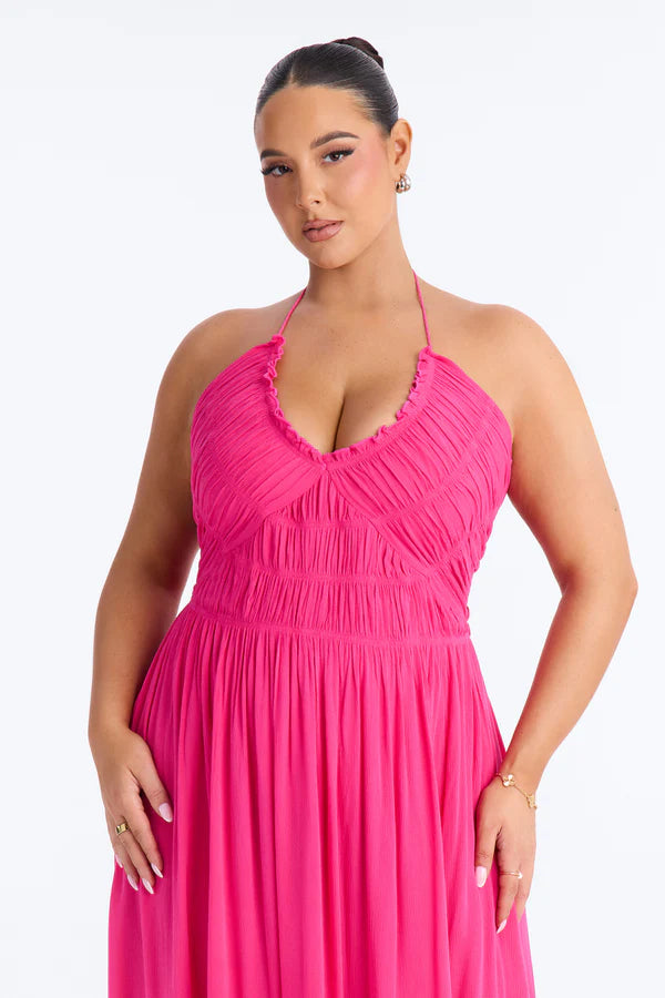 Pretty In Paradise Backless Maxi Dress