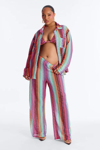 Alicia 4pc Bikini And Coverup Set - Multi Color