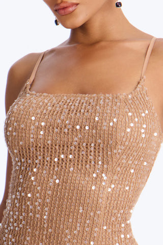 Avianna Spaghetti Strap Sequin Mini Dress