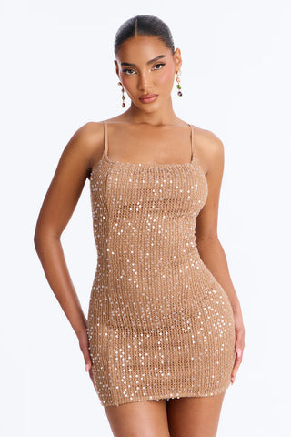 Avianna Spaghetti Strap Sequin Mini Dress