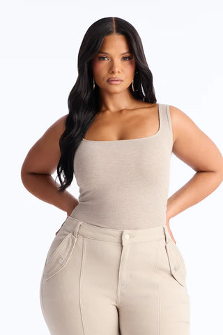 Madison Basic Square Neck Tank Top