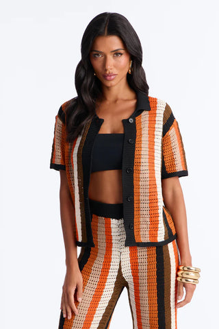 Lisa Crochet Wide Leg Pant Set