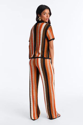 Lisa Crochet Wide Leg Pant Set