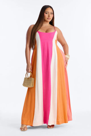 Sweet Energy Linen Maxi Dress
