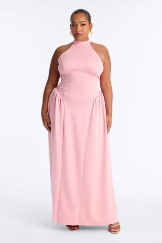 Freya Backless Halter Gown