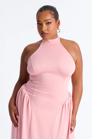 Freya Backless Halter Gown