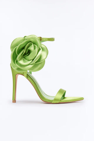 Kesia Satin Flower Stiletto Heels