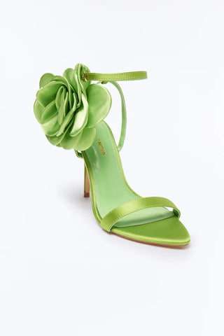 Kesia Satin Flower Stiletto Heels