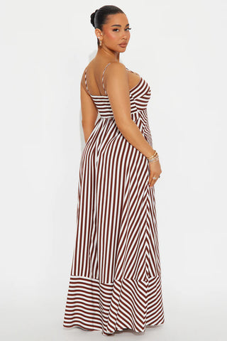 Anne Striped Maxi Dress