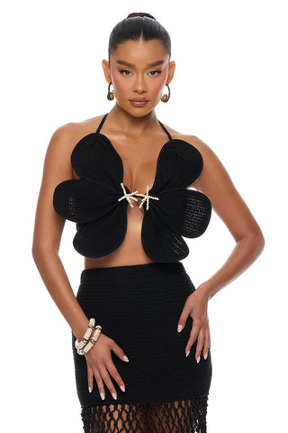Ocean Breeze Fringe Crochet Skirt Set