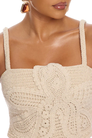 Coastal Vibe Shell Crochet Pant Set