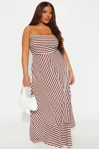 Anne Striped Maxi Dress