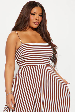 Anne Striped Maxi Dress