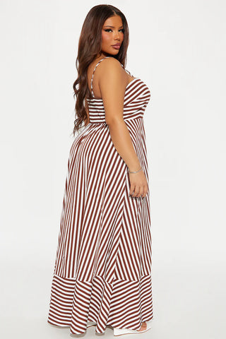 Anne Striped Maxi Dress
