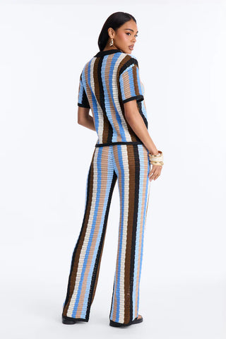 Lisa Crochet Wide Leg Pant Set