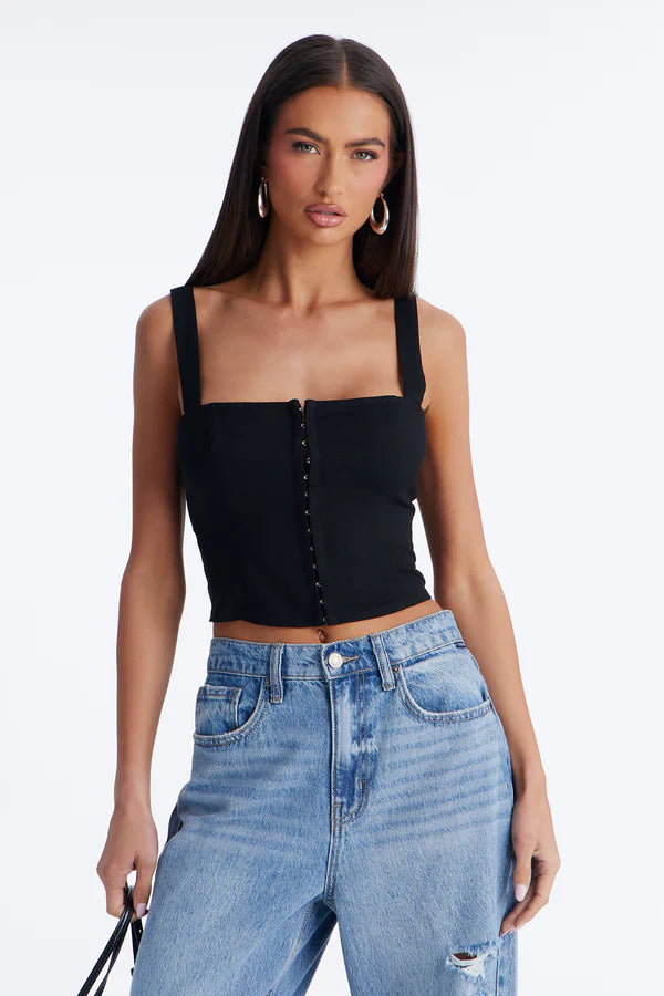 Tan Lines Smocked Linen Top