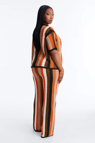 Lisa Crochet Wide Leg Pant Set