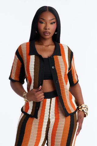 Lisa Crochet Wide Leg Pant Set
