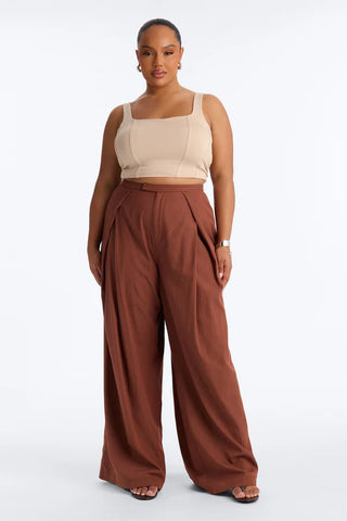Tyra High Rise Pleated Wide Leg Pant